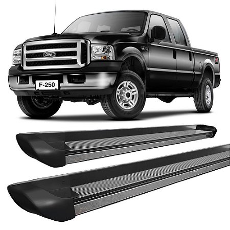 Estribo F-250 Cabine Dupla Personalizado Preto