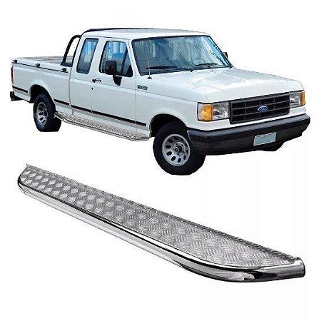 Estribo F-1000 93 a 99 Cabine Dupla Chapa Cromado