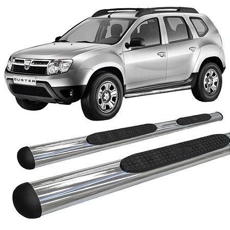 Estribo Duster Oblongo Oval Cromado