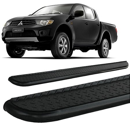 Estribo Chapa L-200 Triton 2008 a 2016 2,5" Preto