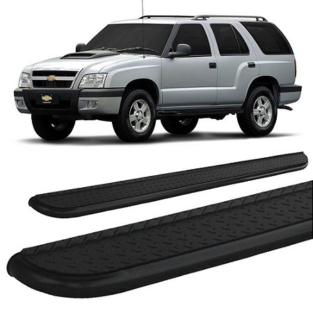 Estribo Chapa Blazer 1995 a 2011 Preto