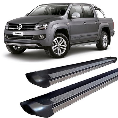 Estribo Amarok Personalizado Preto Brilhante C Dupla