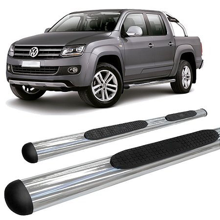 Estribo Amarok C Dupla Oblongo Oval Cromado