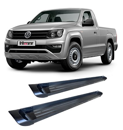 Estribo Amarok Alumínio Cabine Simples Preto
