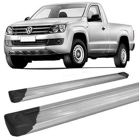 Estribo Amarok Alumínio Prata Cabine Simples Aluminio