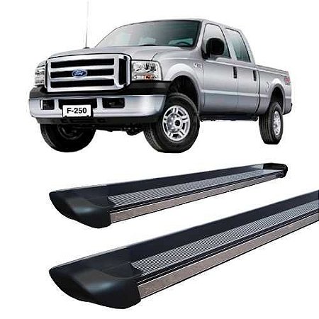 Estribo F-250 Cabine Dupla Personalizado Preto F250