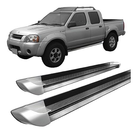 Estribo Frontier 2003 A 2007 Alumínio Personalizado Prata