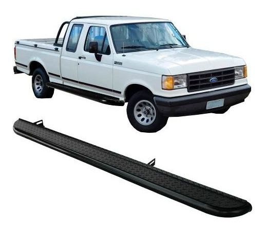 Estribo Chapa F-1000 1993 A 1999 Cabine Estendida Preto