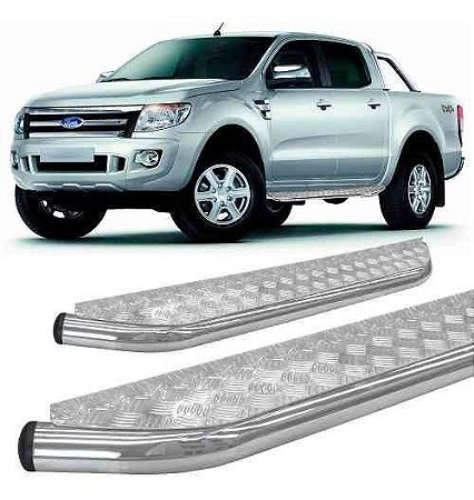 Estribo Ranger 2013 A 2019 Cabine Dupla Chapa 2,5  Cromado