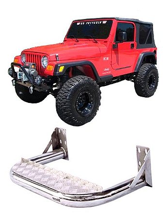 Estribo Chapa Aço  Jeep Willys Cromado