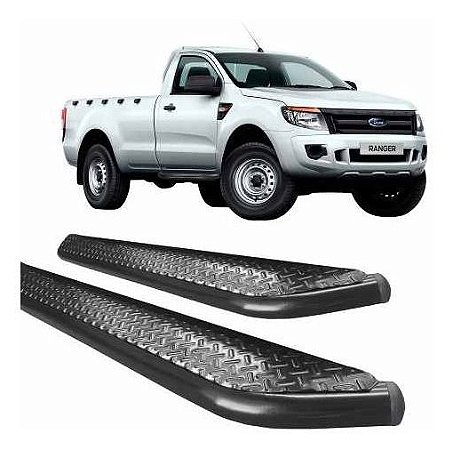 Estribo Ranger 2013 A 2020 Cabine Simples 2,5  Chapa Preto