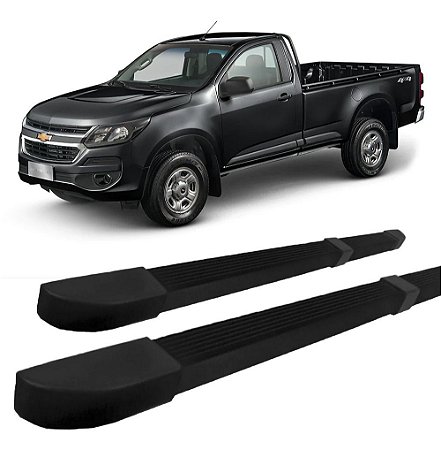 Estribo S10 1995 Ate 2011 Quadrado Modelo Original Preto C/s