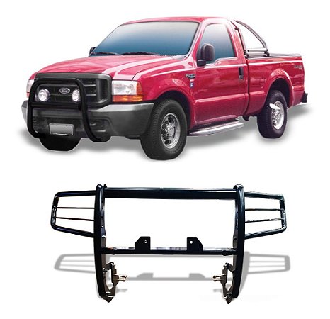 Para-choque De Impulsão F250 Com Base Para Guincho Cromado