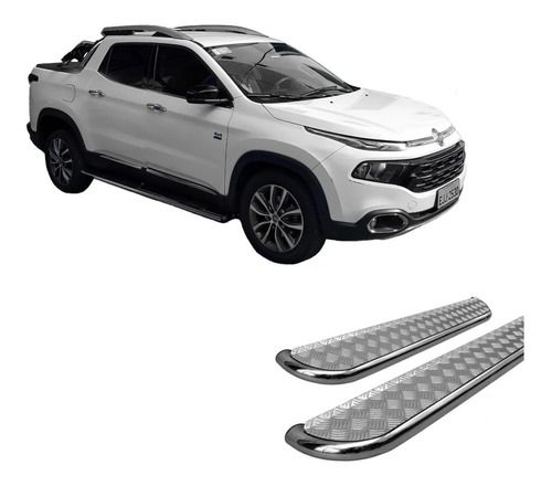 Estribo Chapa Fiat Toro Cromo