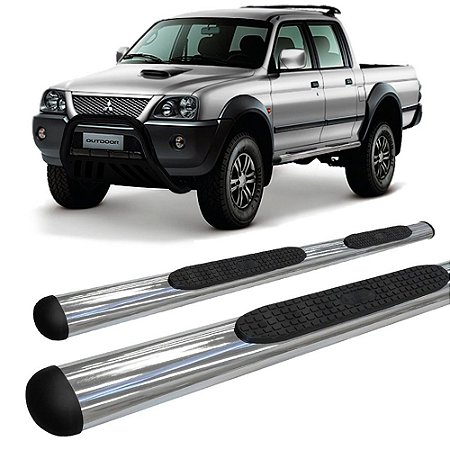 Estribo L200 Sport Oblongo Oval Cromado Hozz L-200