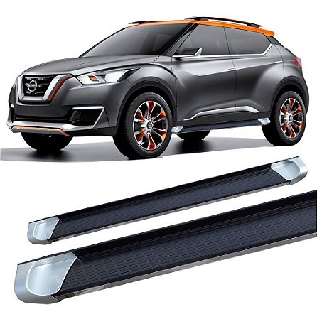 Estribo Nissan Kicks Alumínio Personalizado Prata