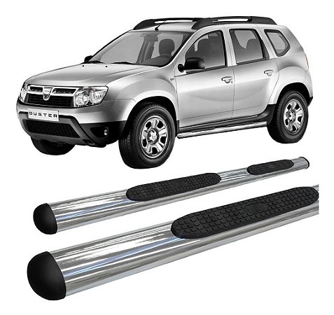Estribo Lateral Duster Oval Cromado Oblongo Renault