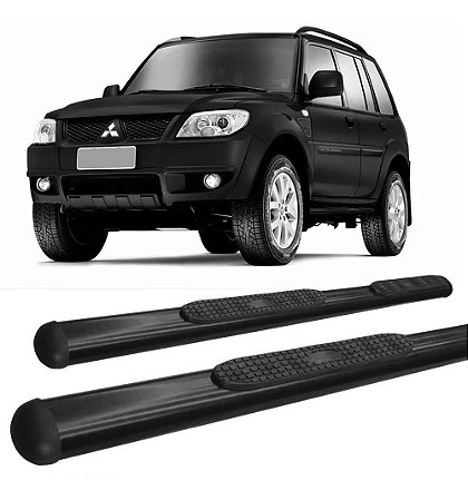 Kit Estribo E Parachoque De Impulsão Com Chapa Pajero Tr4