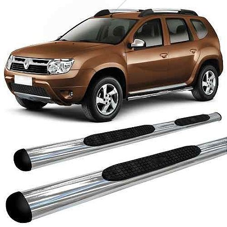 Estribo Lateral Duster Oval Cromado Oblongo Renault