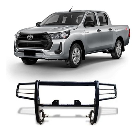 Para-choque De Impulsão Hilux 16 A 2022 C/ Sup Guincho Preto