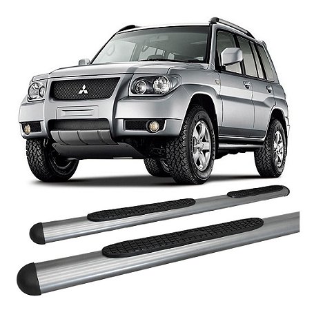 Estribo Tr4 Modelo Oval Grafite Estribo Lateral Pajero