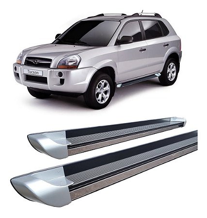 Estribo Lateral Tucson 2005 A 2016 Personalizado Prata Hozz