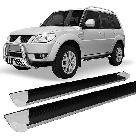 Estribo Pajero Tr4 Alumínio Personalizado Branco Hozz