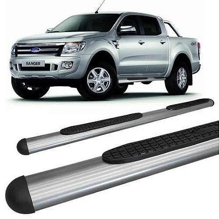 Estribo Ranger 2013 A 2020 Cabine Dupla Oblongo Oval Grafite