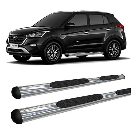 Estribo Hyundai Creta Oblongo Oval Cromado