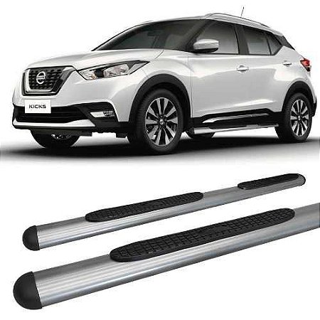 Estribo Oval Oblongo Grafite Nissan Kicks