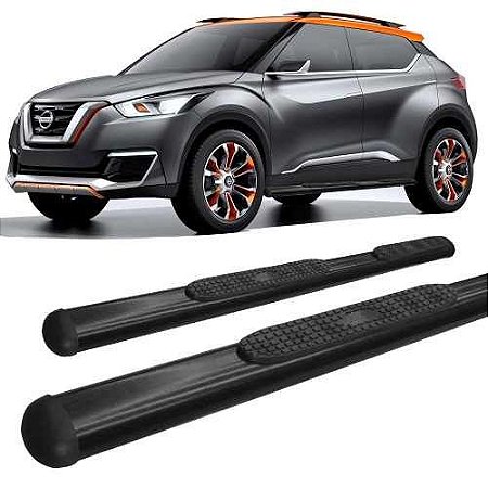 Estribo Oval Oblongo Preto Nissan Kicks