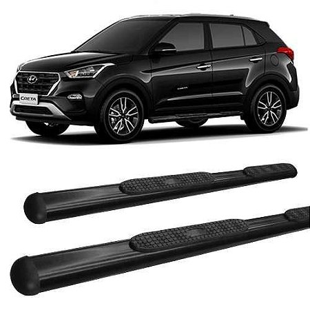 Estribo Hyundai Creta Oval Oblongo Preto