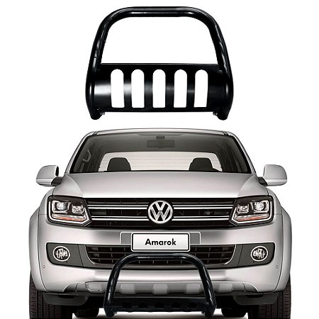 Para-Choque De Impulsão Amarok C/ Protetor Preto