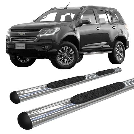Estribo Trailblazer 2012 Em diante Modelo Oval  Oblongo Cromado