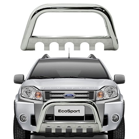 Para-Choque de Impulsão Com Protetor Ecosport Até 2012 Cromado