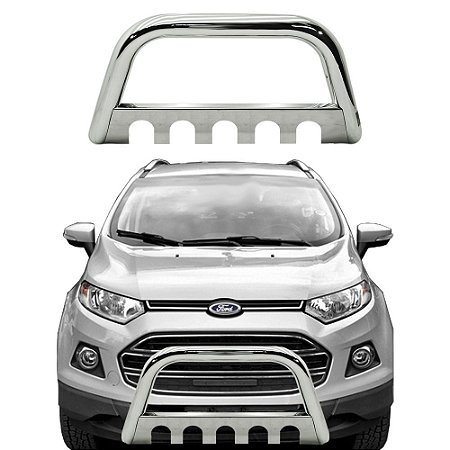Para-Choque de Impulsão Com Protetor Ecosport 2013 Em Diante Cromado