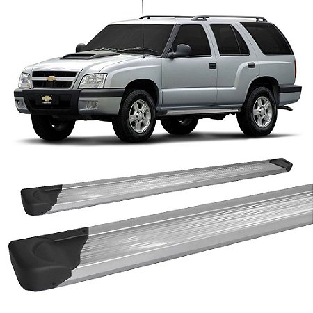 Estribo Blazer Até 2011 Plataforma de Alumínio Prata