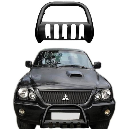 Para-Choque de Impulsão L-200 05 a 11 Preto Protetor Carter