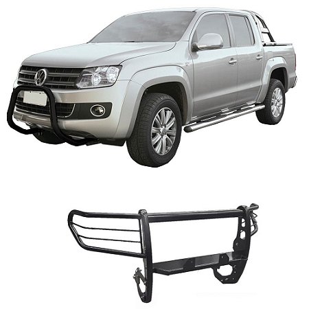 Para-choque De Impulsão Amarok Suporte Guincho Preto