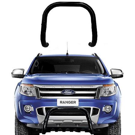 Para-Choque de Impulsão Ranger 13 a 2020 Preto S/Barra