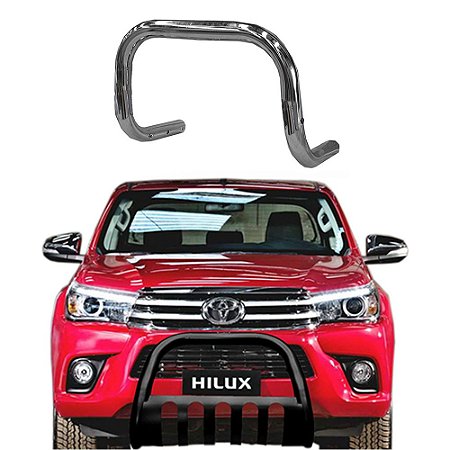 Para-choque de impulsão Hilux 2016 A 2018 cromado sem barra