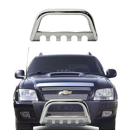 Para-Choque de Impulsão S10 94 a 2011 Cromado C/Chapa