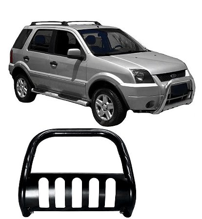 Para-choque de impulsão EcoSport 2004 a 2007 C/Chapa Preto