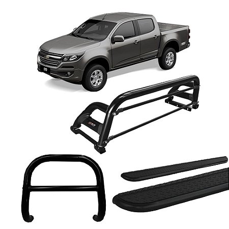 Kit Quebra Mato +estr. Chapa+santo ant S10 12/20 Preto
