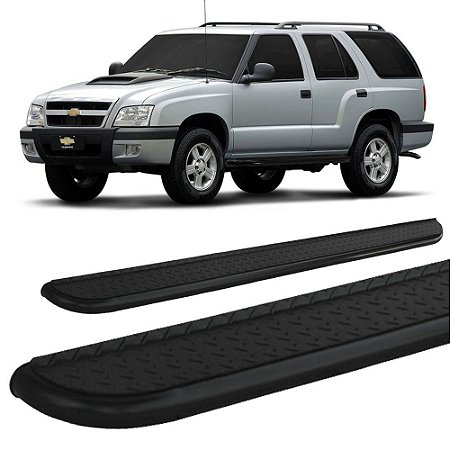 Estribo Chapa Blazer 1995 a 2011 Preto