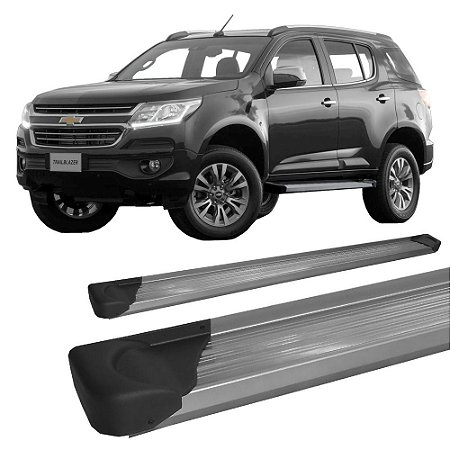 Estribo Traiblazer Plataforma de Aluminio Prata