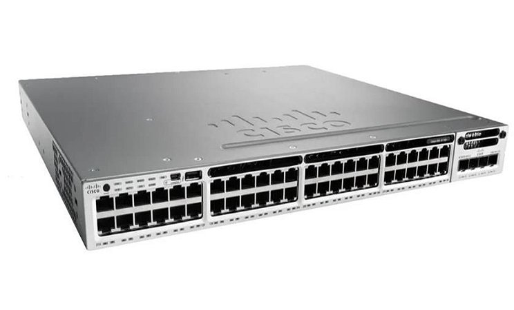 Switch Cisco Catalyst C3850, 48x Port Giga Poe+ 2x SFP 10gb