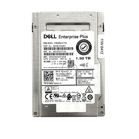 HD SSD Sas Dell 1.92 TB 12 Gbps 2.5" KPM5WRUG1T92 03c8c6