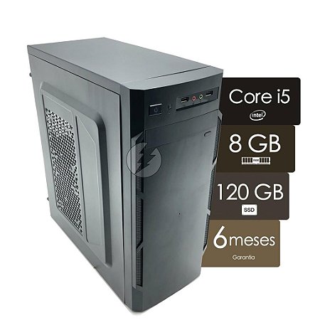 Computador Intel Core i5 3.10Ghz QuadCore, 8GB, 120GB SSD, acompanha WiFi