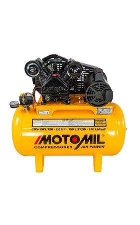 Compressor  15 PÉS 3HP 150 litros - 140Lb monof. MOTOMIL